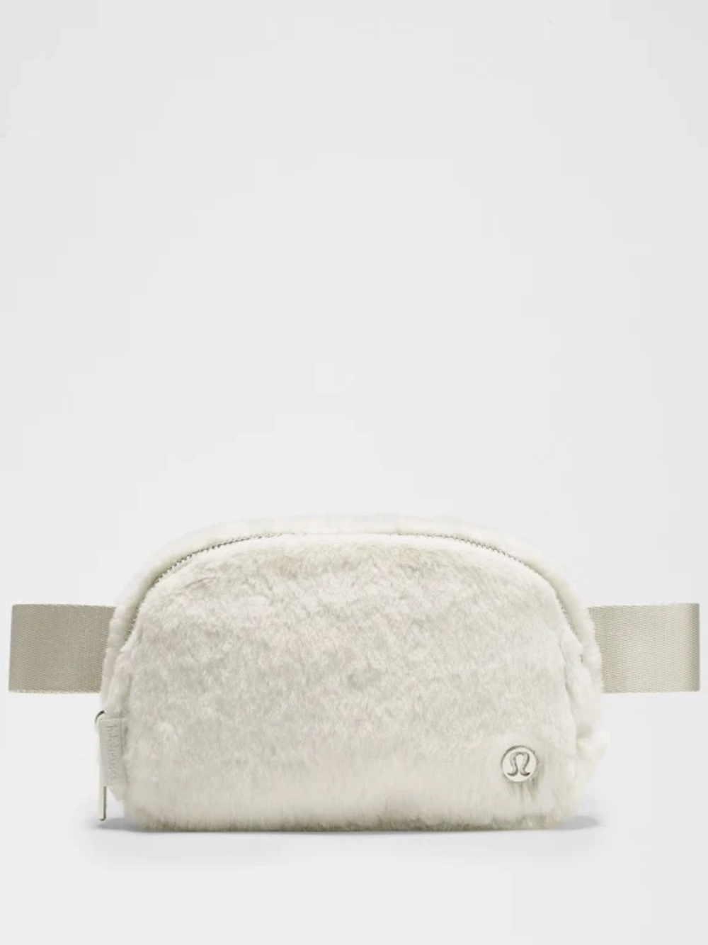 lululemon athletica Cream Faux-Fur Belt Bag